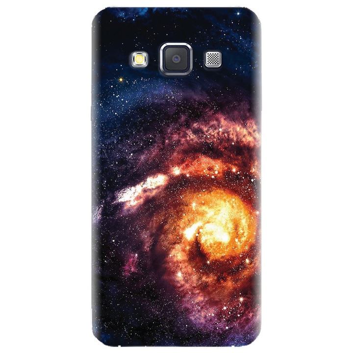 Силиконов калъф за Samsung Galaxy A7, Spiral Galaxy Illustration