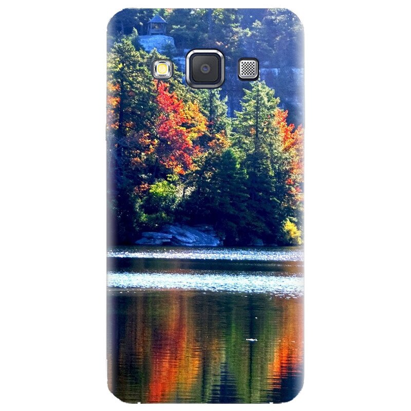 Husa silicon pentru Samsung Galaxy A7, Lake Minnewaska Autumn