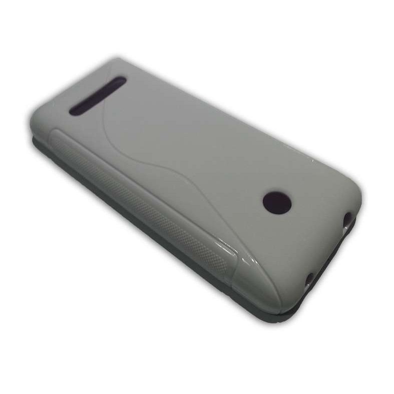 Husa Nokia Asha 206 din Silicon Model S Line Culoare Alba