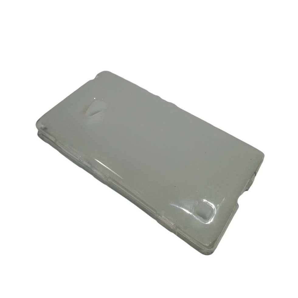 Husa Nokia Lumia 720 din Silicon Model Simplu Culoare Alb-transparent