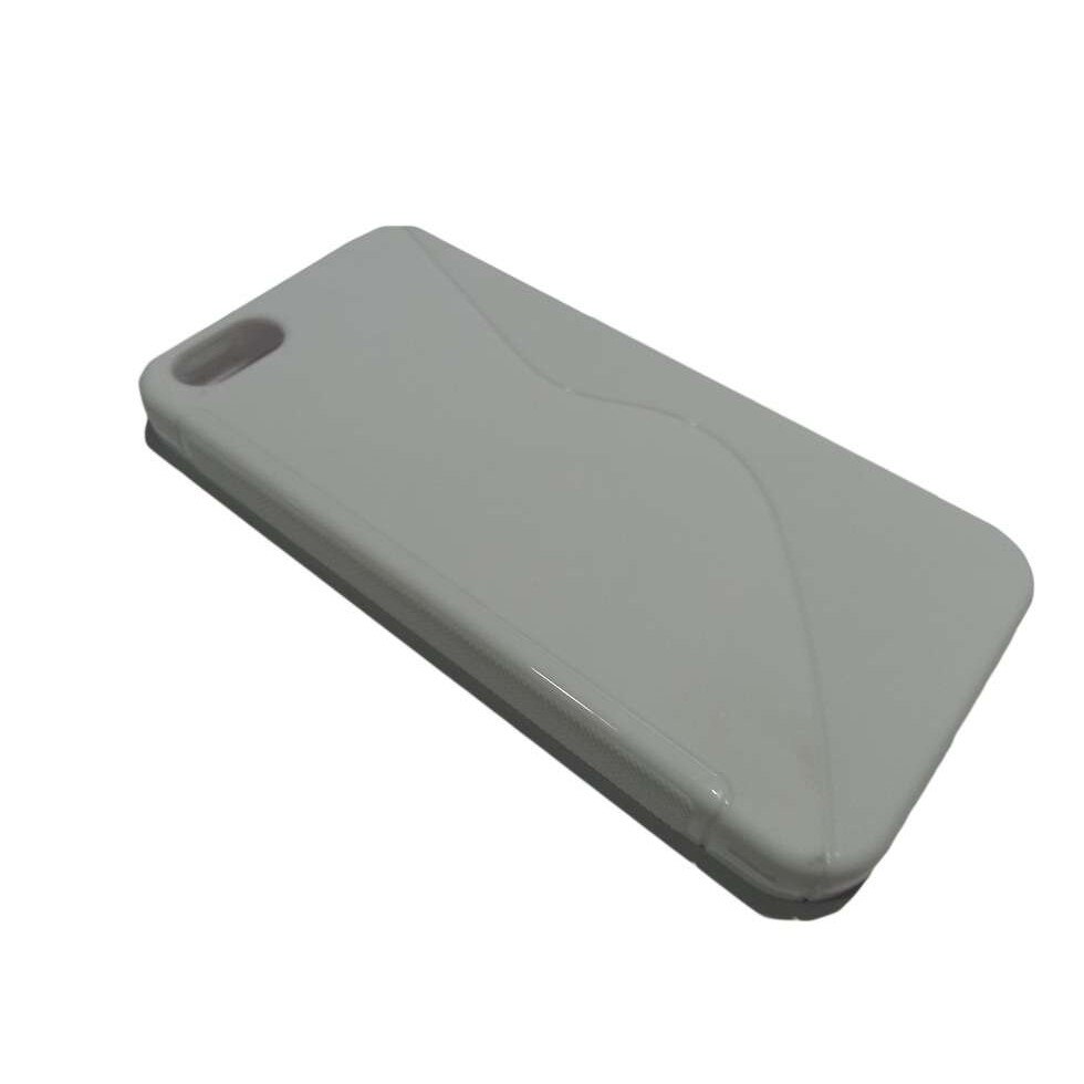 Husa Iphone 5 din Silicon Model S Line Culoare Alba