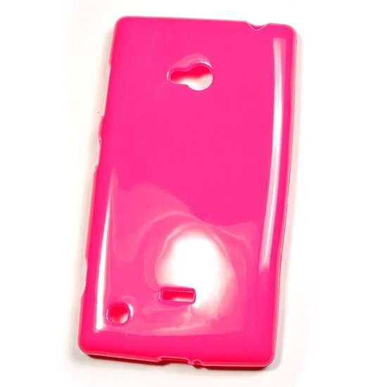 Husa Nokia Lumia 720 din Silicon Model Simplu Culoare Fuxia