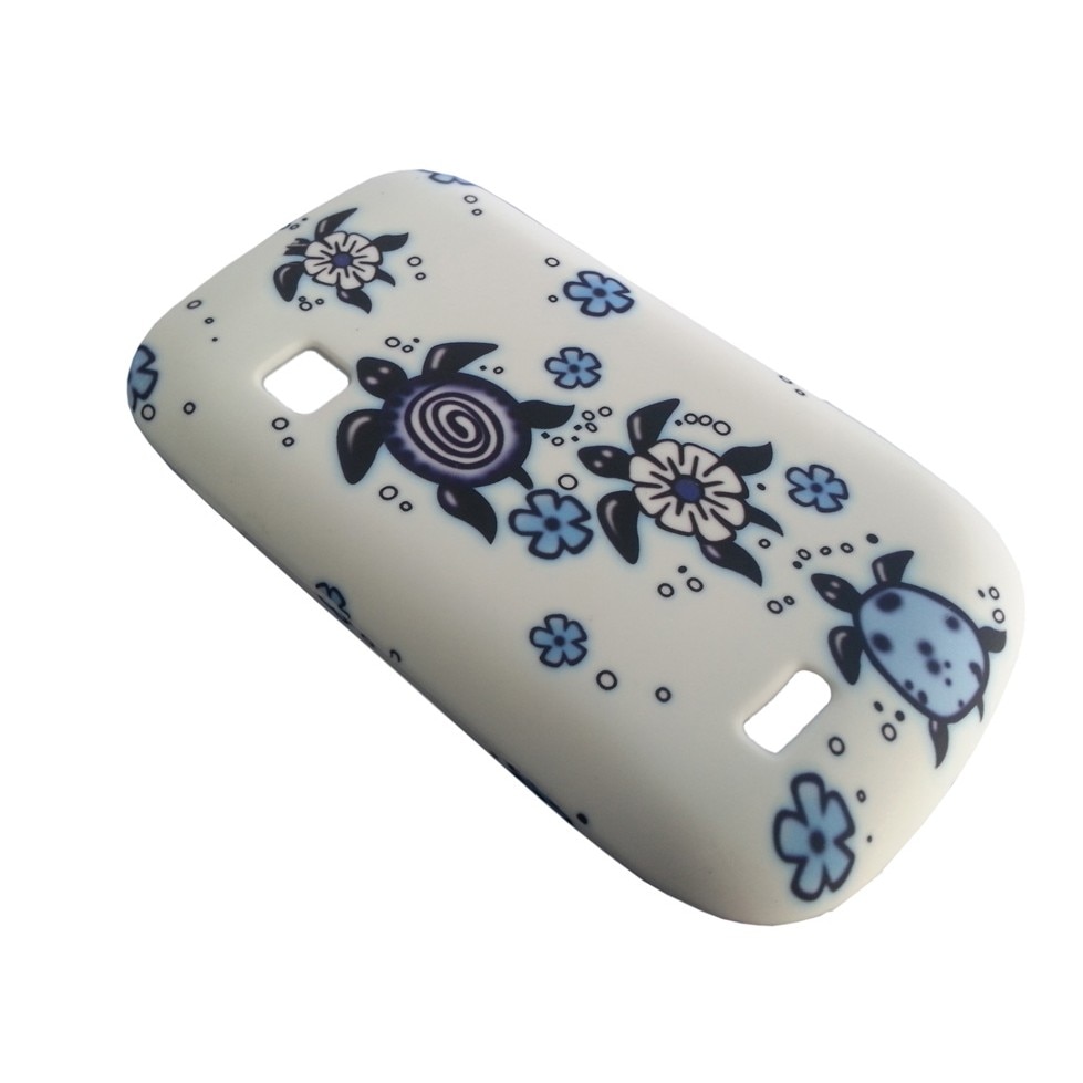 Husa Samsung Galaxy Fit S5670 din Silicon Model Lucky Frogs Culoare Alba