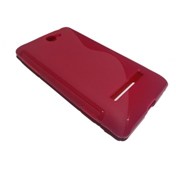 Husa HTC 8S din Silicon Model S Line Culoare Roz Husa HTC 8S din Silicon Model S Line Culoare Roz