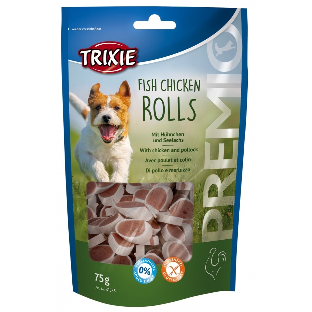 Recompensa Trixie Premio Rolls cu pui si peste pentru caini 75 g 31535