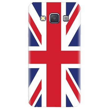 Husa silicon pentru Samsung Galaxy A7, UK Flag Illustration Husa silicon pentru Samsung Galaxy A7, UK Flag Illustration