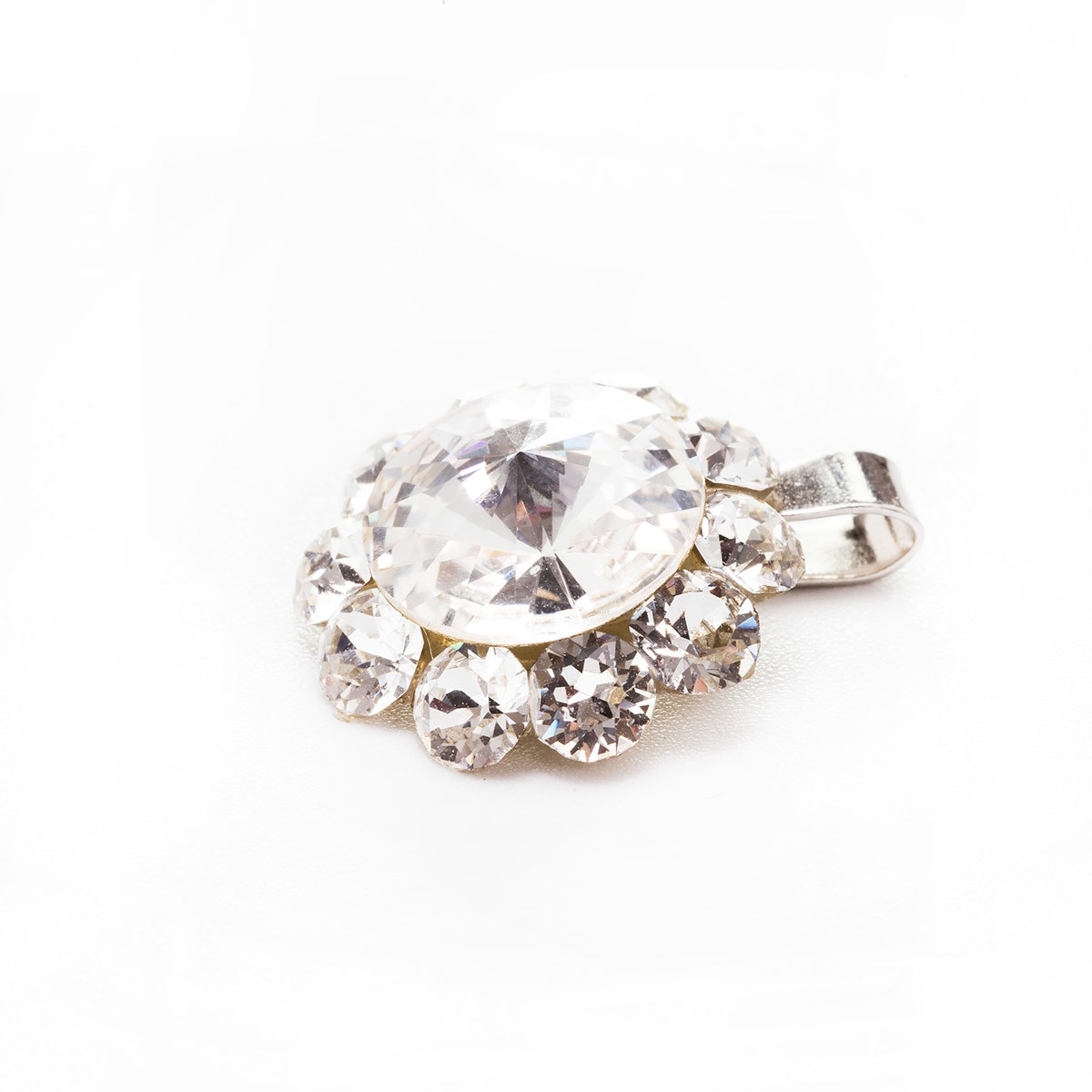 Pandantiv Argint DaviCrystals cu cristale Swarovski floarea soarelui crystal