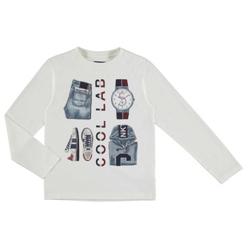 Bluza Mayoral pentru baieti, Crem, 128 CM Bluza Mayoral pentru baieti, Crem, 128 CM