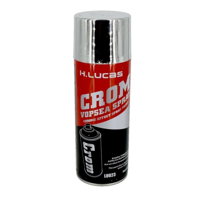 Spray vopsea crom argintiu H.LUCAS EVO 400ml