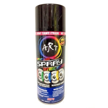 Spray vopsea negru mat rezistent termic etriere Spray vopsea negru mat rezistent termic etriere