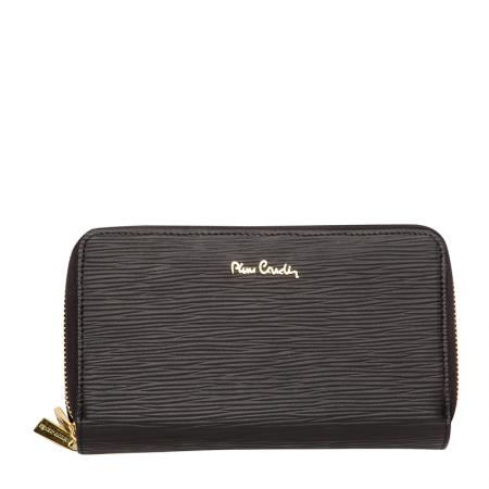 Portofel din piele naturala, Pierre Cardin, PCL00004, Negru
