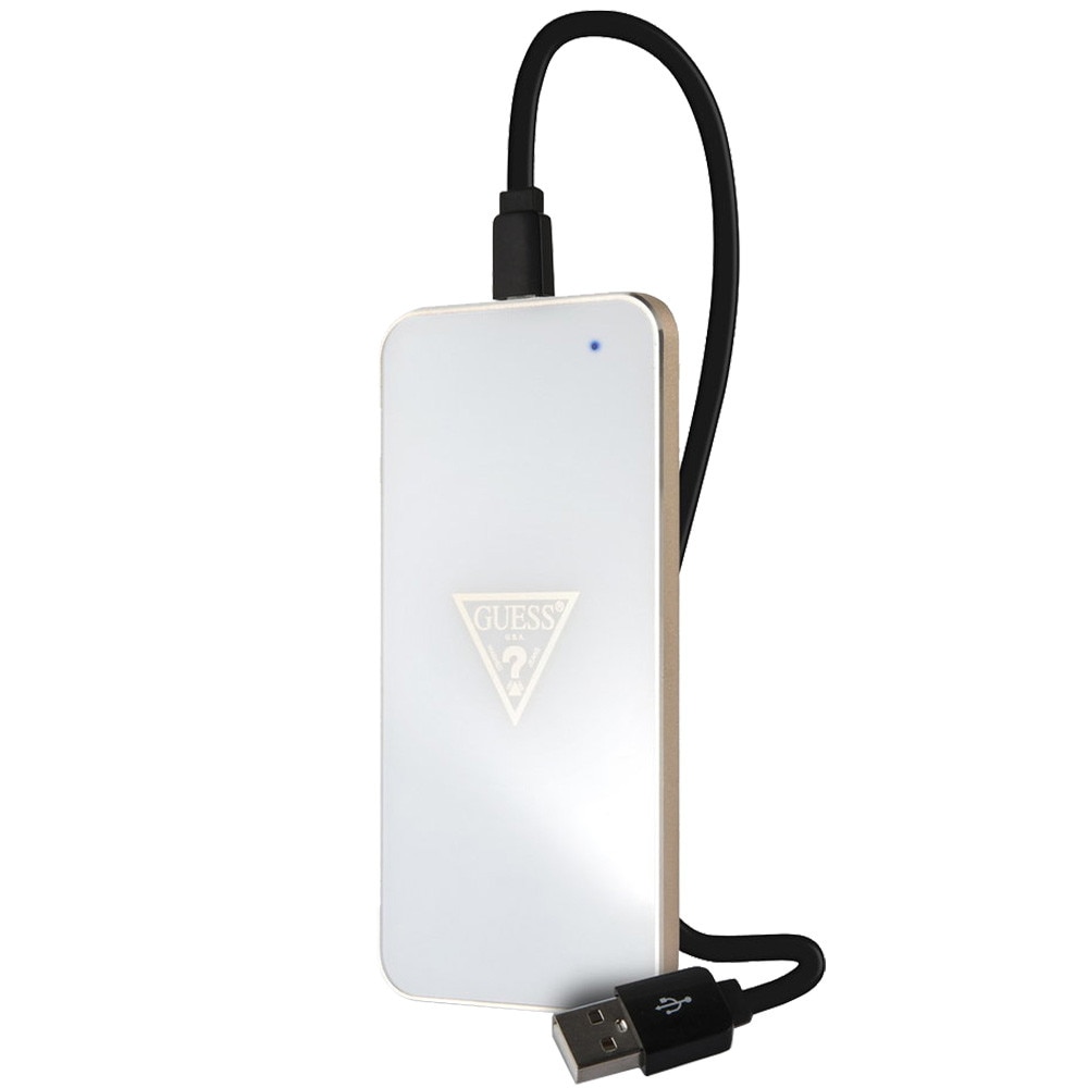 Incarcator Wireless GUESS Portabil 1000mAh Alb GUWCP850TLWH Alb
