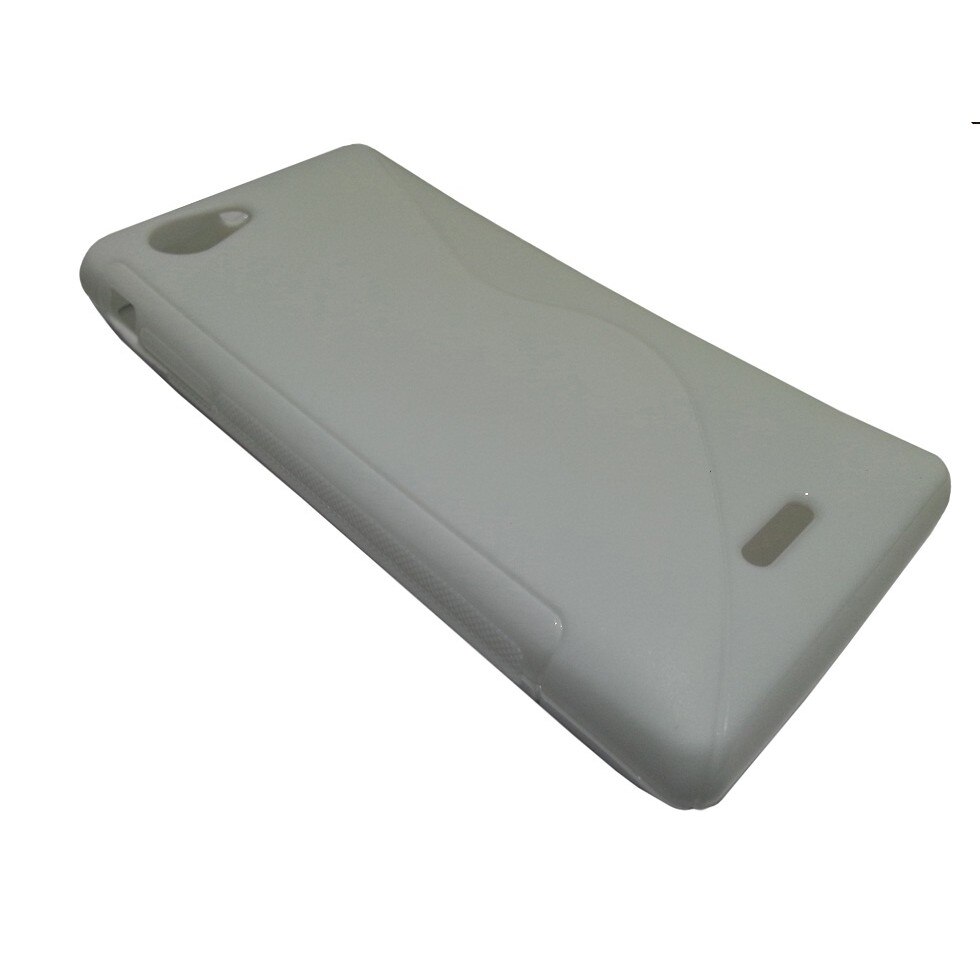 Husa Sony Ericsson Xperia J ST26i din Silicon Model S Line Culoare Alba