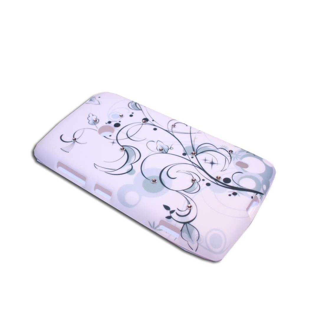 Husa Nokia Lumia 520 din silicon Model Elegant Schetch cu pietricele