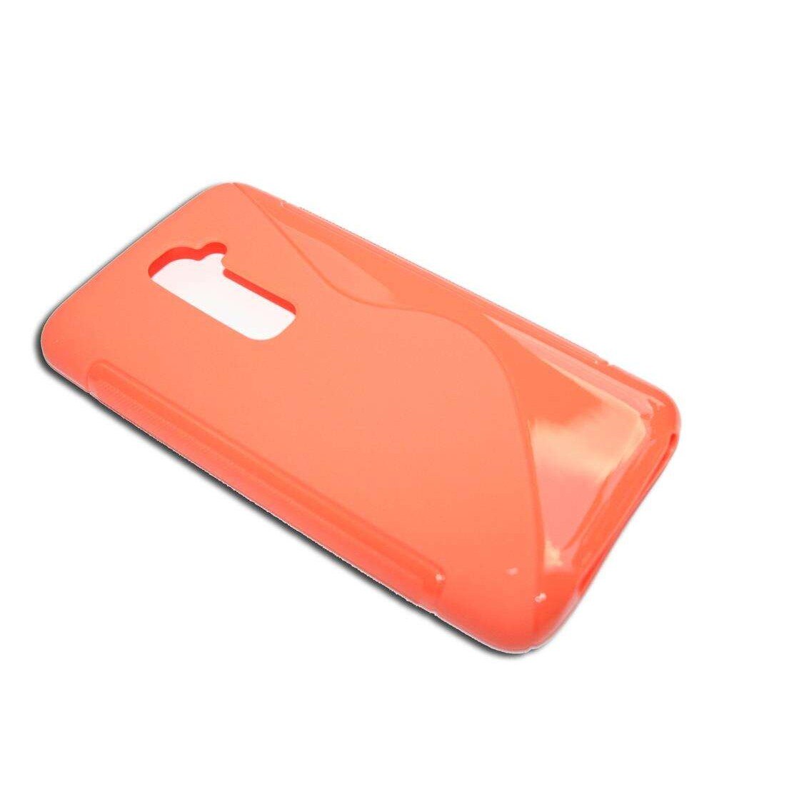 Husa LG Optimus G2 S Line din Silicon de Culoare Portocalie