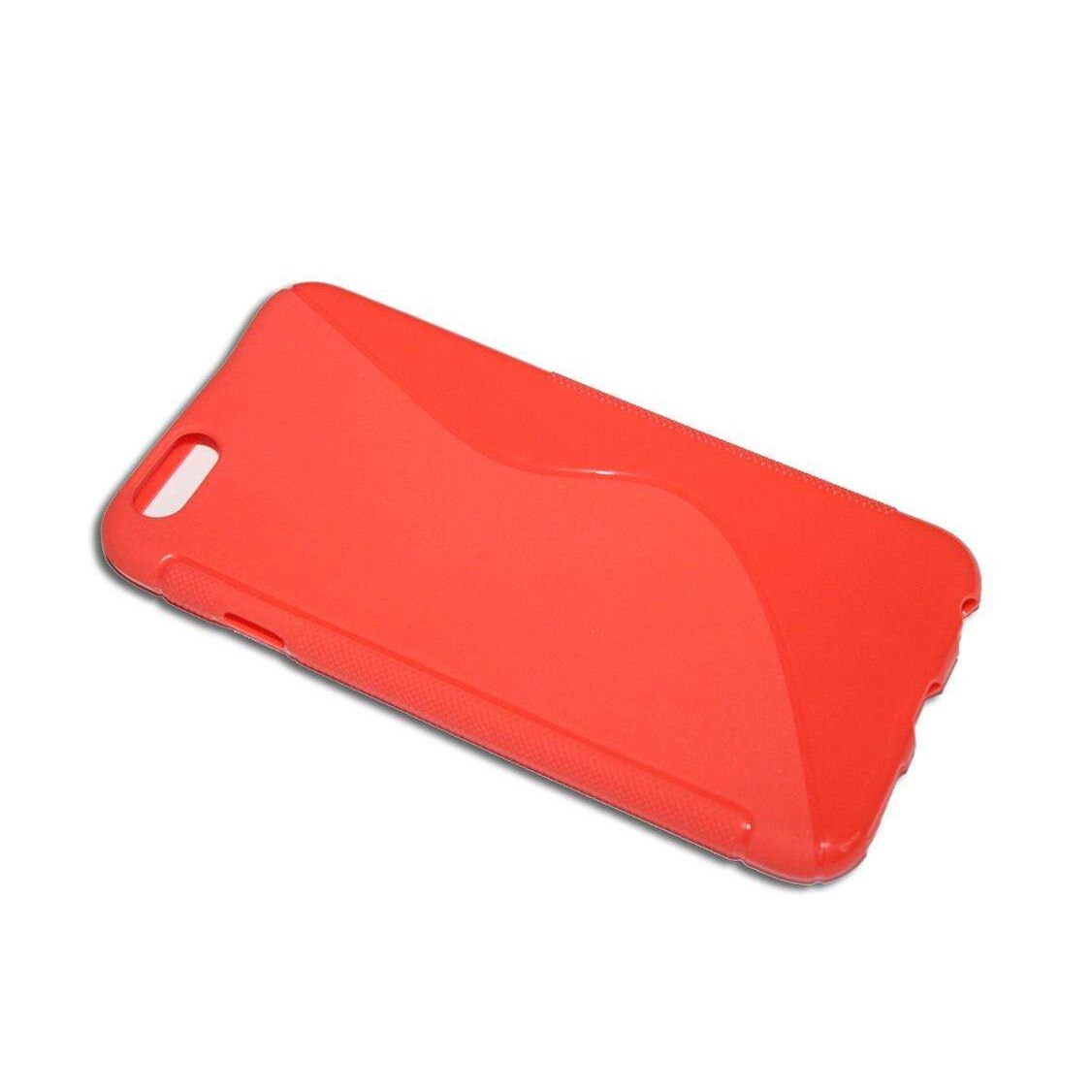 Husa Apple Iphone 6 S Line din Silicon de Culoare Portocalie