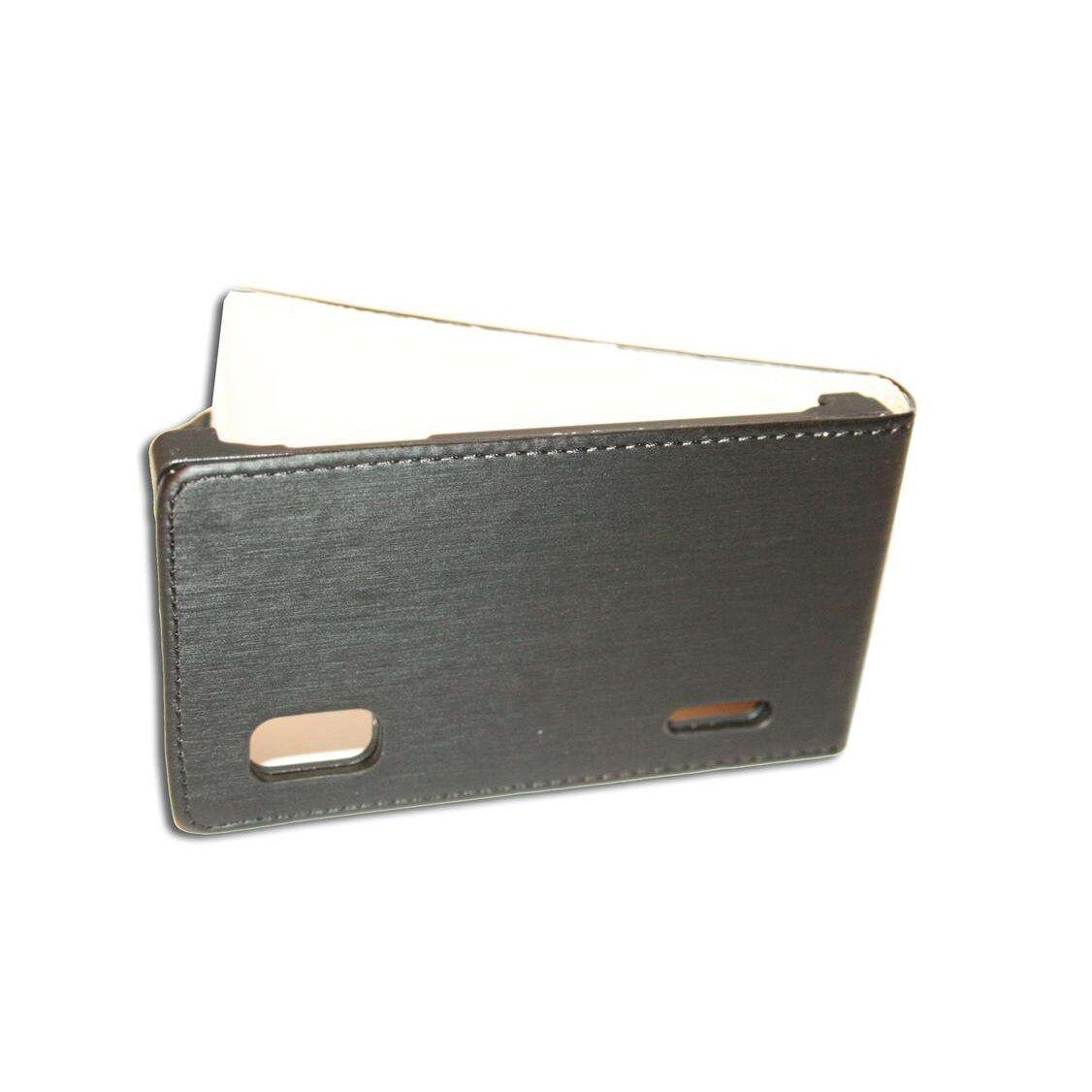 Husa piele neagra ECO Flip LG Optimus L5 E610