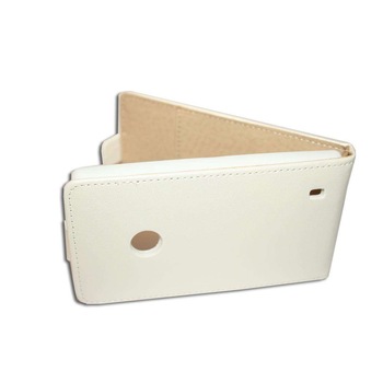 Husa piele alba ECO POCKET Nokia Lumia 520 Husa piele alba ECO POCKET Nokia Lumia 520