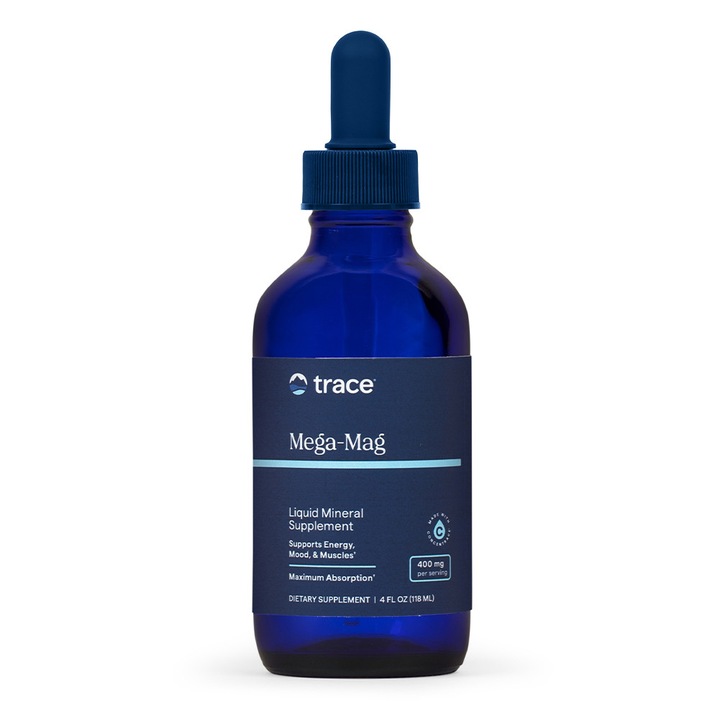 Мега-магионен течен магнезий 400 mg Trace Minerals, 118 ml, 29 порции