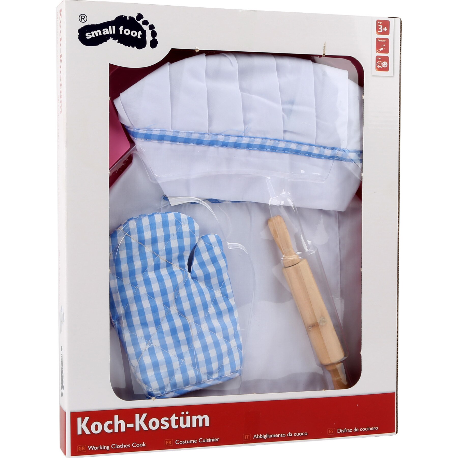 Set bucatar alb/bleu, 4 piese, 3 ani+