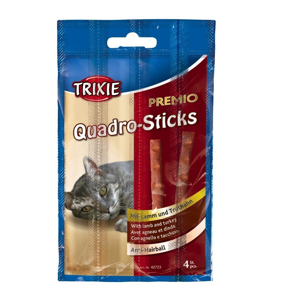 Recompensa Trixie Premio Quadro-Sticks cu miel si curcan 4 buc 42723