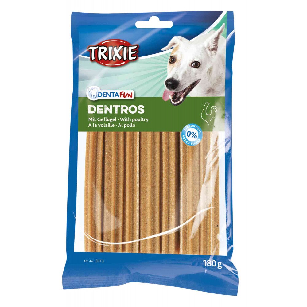 Recompensa Trixie Dentros batoane cu pui pentru caini 7 buc 180 g 3173