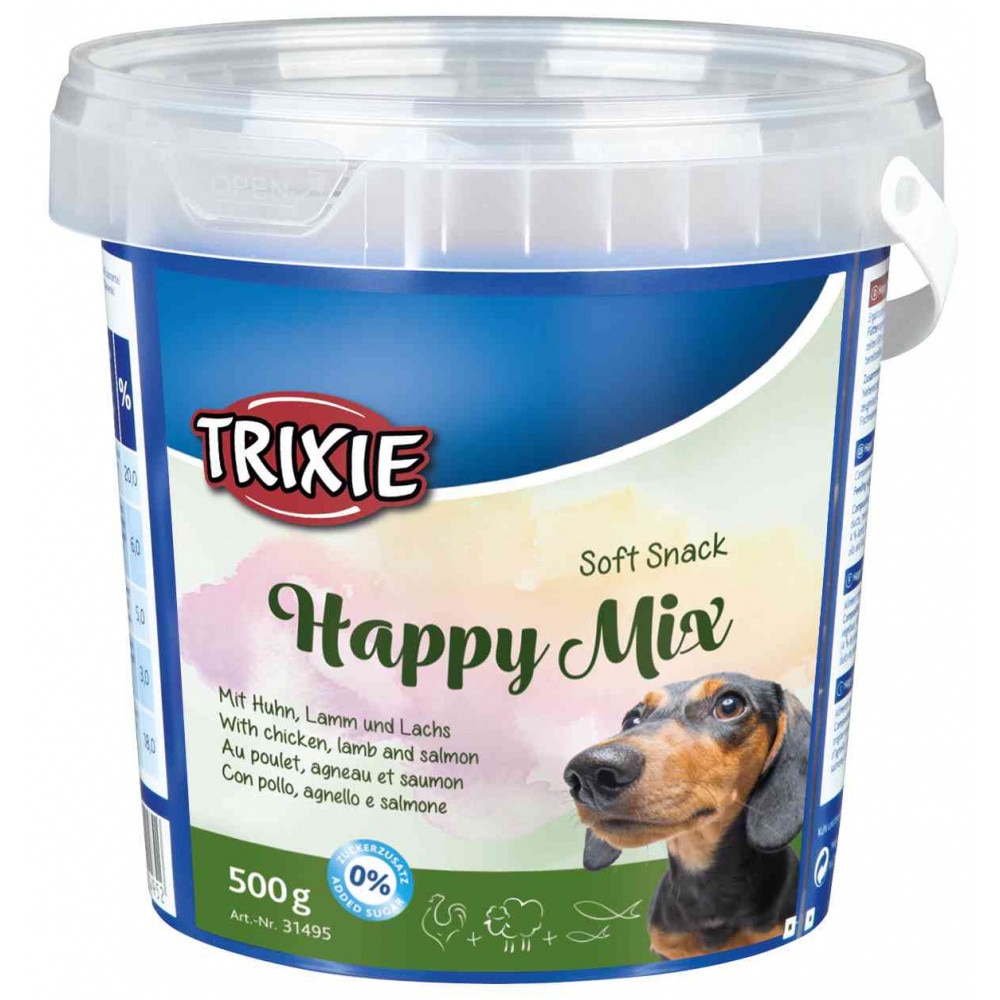 Recompensa Trixie Happy Mix cu pui/miel/somon pentru caini 500 g 31495