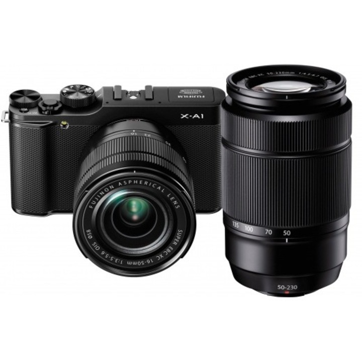 FUJIFILM FINEPIX X-A1 + 16-50mm + 50-230mm Fekete Kit