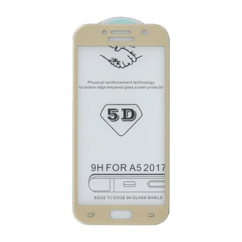 Folie sticla 5D Gema pentru Samsung Galaxy A5 2017, auriu