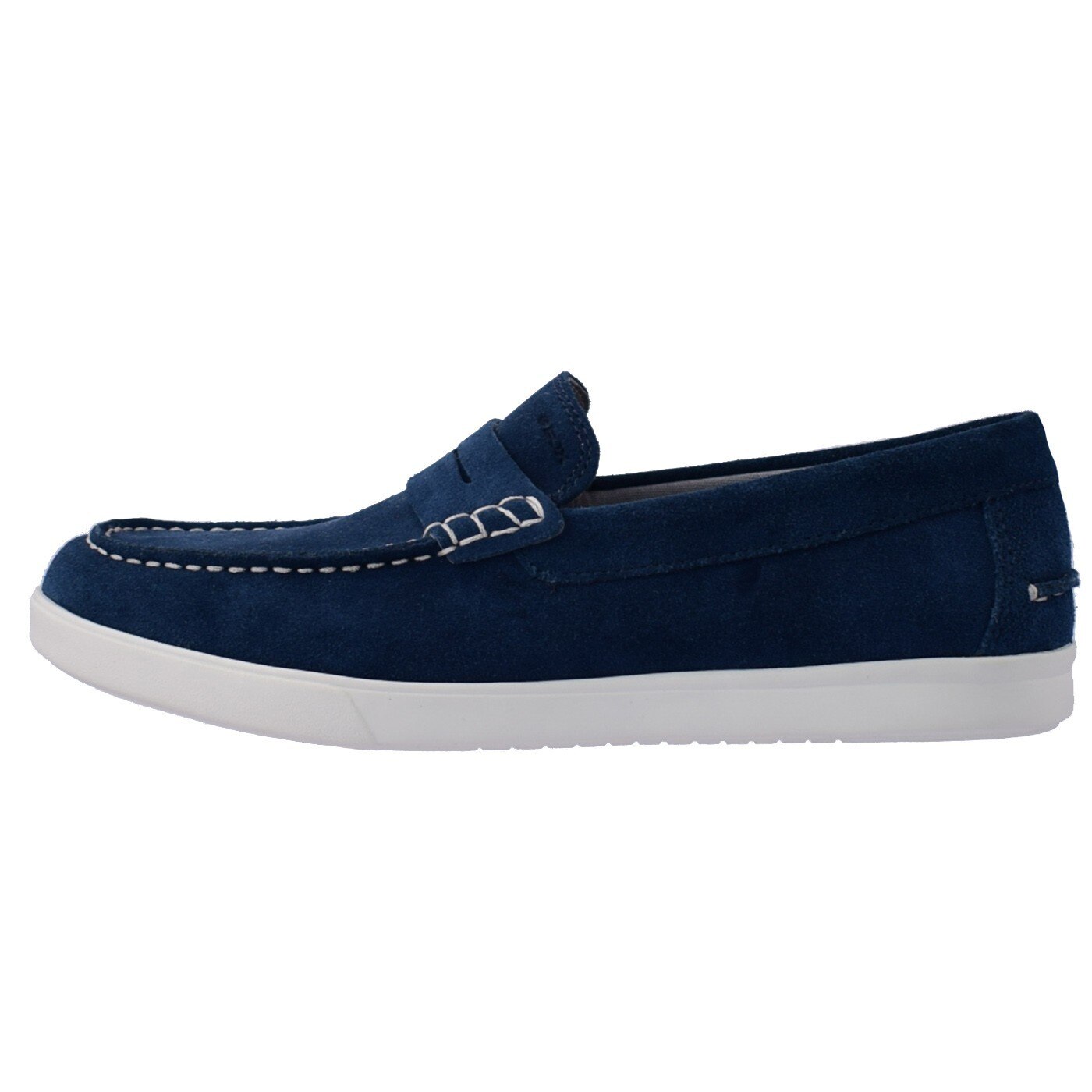 Mocasini barbati, din piele naturala, marca Geox, U722CC-42-06, bleumarin, Albastru marin, 41