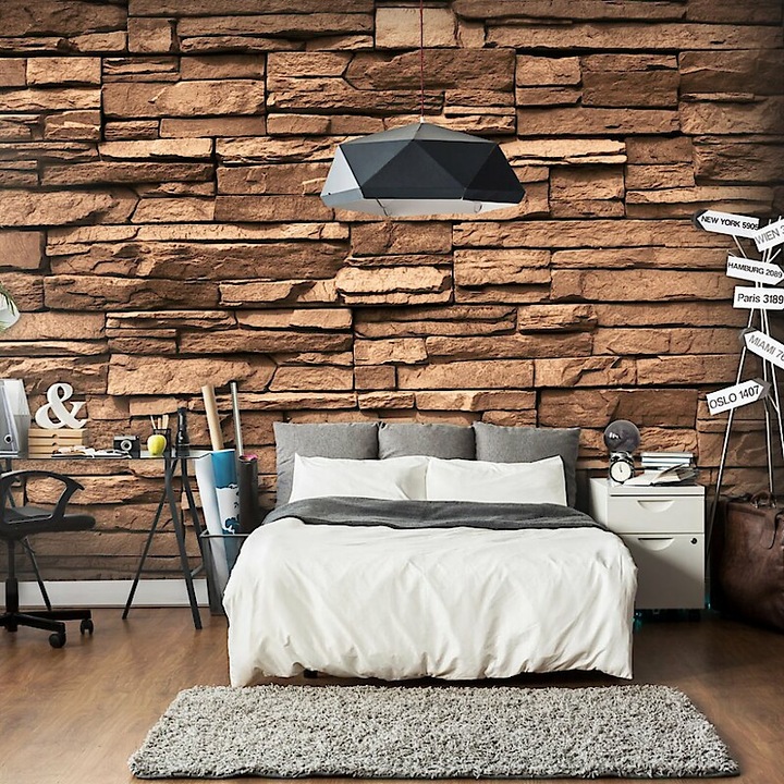 Fotótapéta - Barnított kövek 400x280