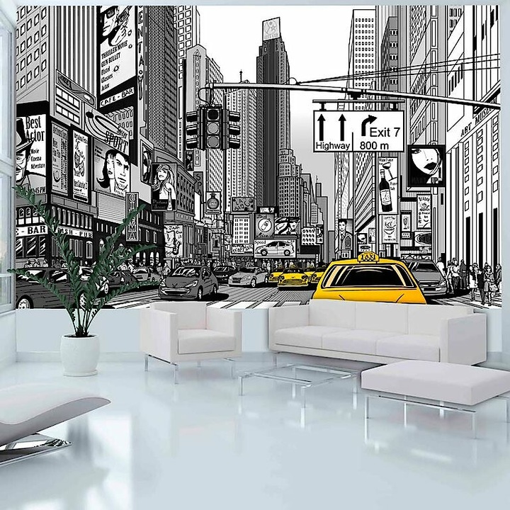 Fotótapéta - Sárga taxik New York-ban 450x270