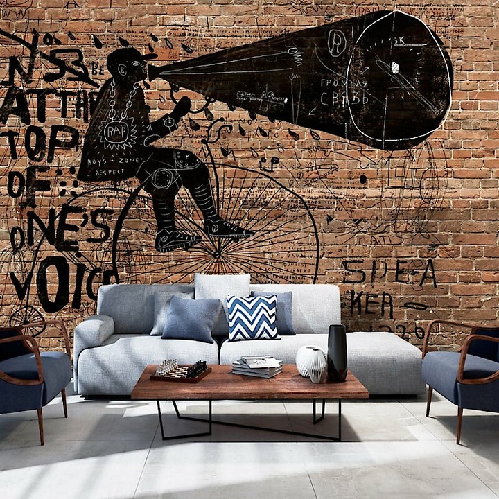 Fotótapéta - Üzenő téglafal 400x280