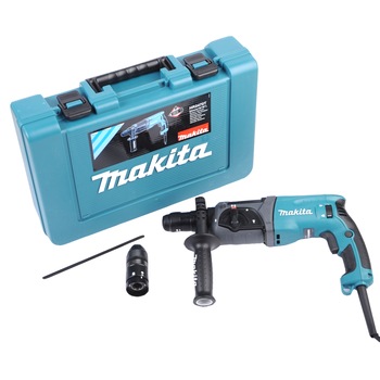 Ciocan rotopercutor Makita HR2470T, 780W, 2.4 J, 1100 RPM, mandrina rapida si SDS-Plus, 3 functii + maner lateral + opritor adancime + geanta transport Ciocan rotopercutor Makita HR2470T, 780W, 2.4 J, 1100 RPM, mandrina rapida si SDS-Plus, 3 functii + maner lateral + opritor adancime + geanta transport