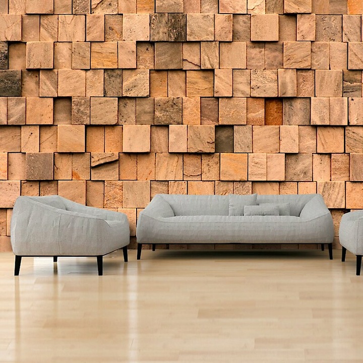 Fotótapéta - Réteges kőfal 400x280