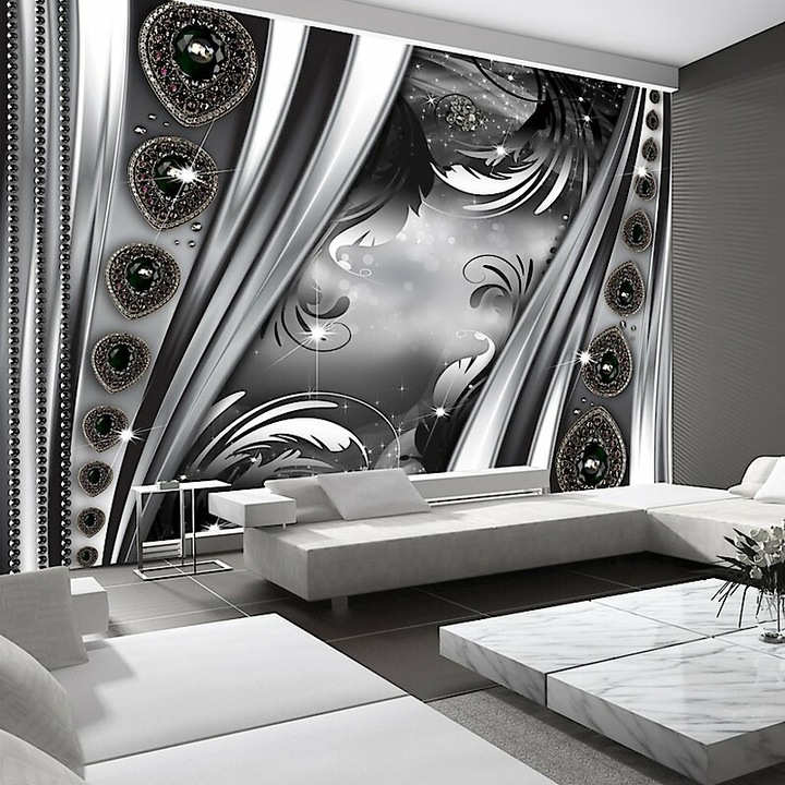 Fotótapéta - Ezüstös levelek 150x105