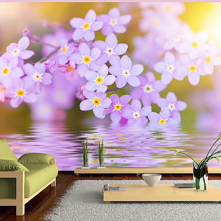 Fotótapéta - Lila formák 400x280