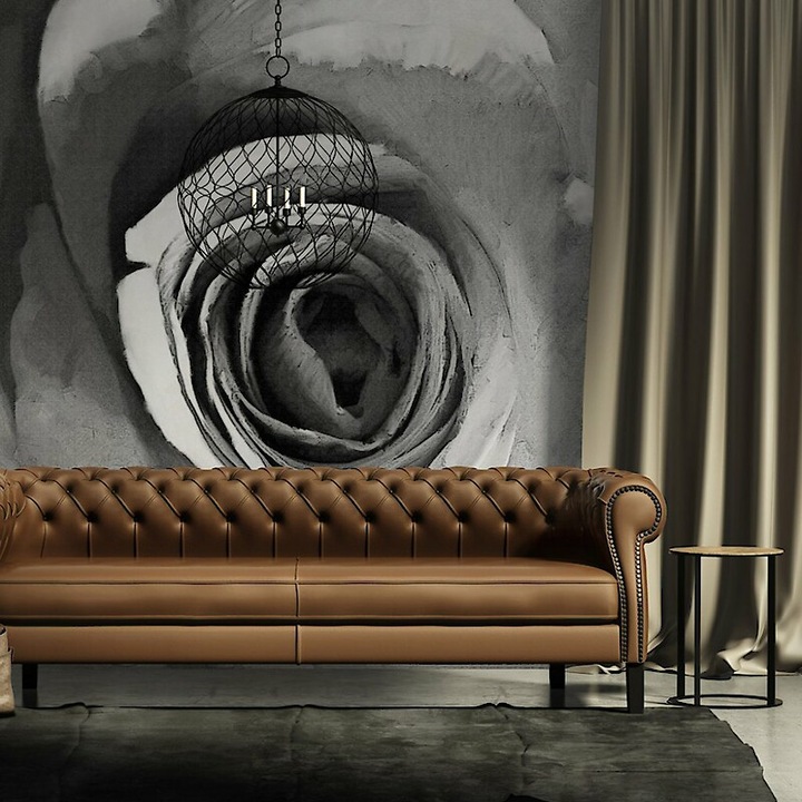 Fotótapéta - Rózsa feketén, fehéren 400x309