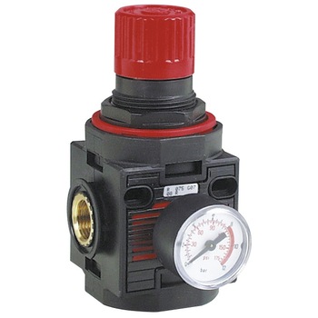 Regulator de presiune cu manometru tip 942/12, 2100l/min, max.12 bar, racord 3/8'', FIAC Regulator de presiune cu manometru tip 942/12, 2100l/min, max.12 bar, racord 3/8'', FIAC