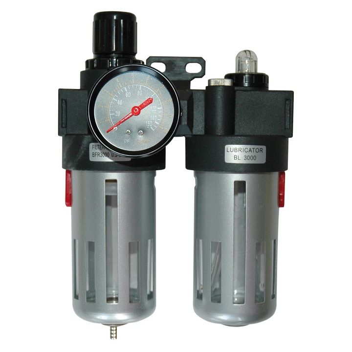 Grup de filtrare-ungere, racord 1/4", Pneutec