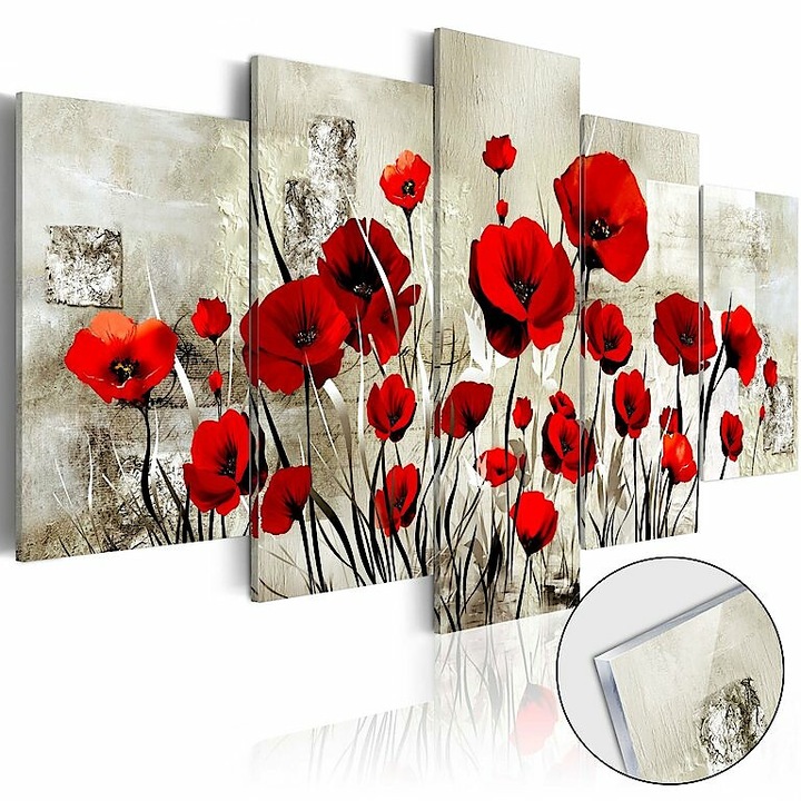 Akrilüveg kép - Scarlet Field [Glass] 200x100