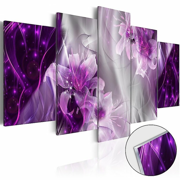 Akrilüveg kép - Purple Utopia [Glass] 200x100