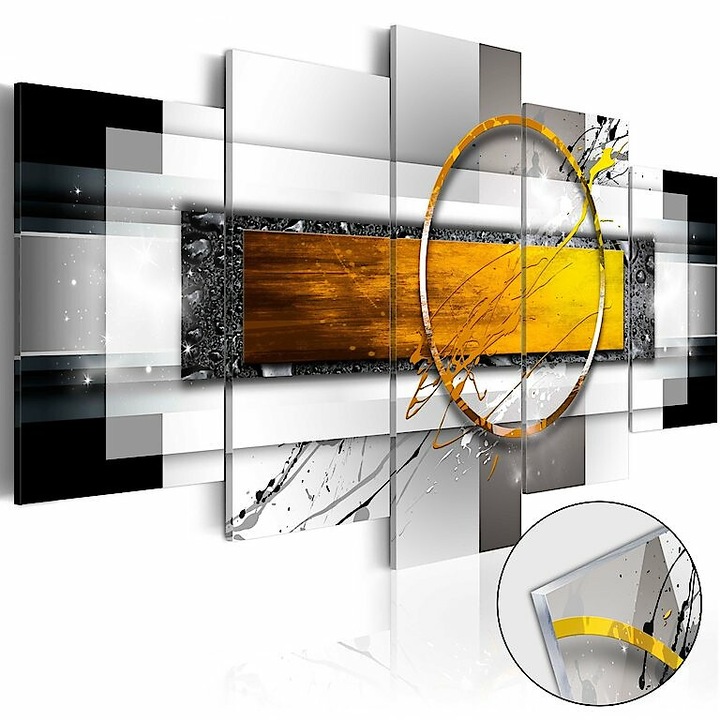 Akrilüveg kép - Golden Shot [Glass] 200x100