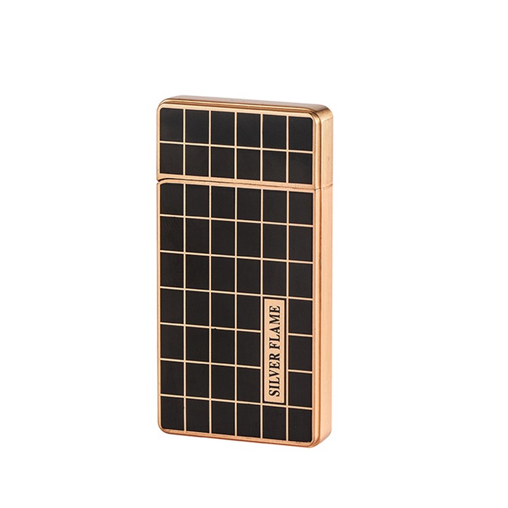 Запалка Димс-92 SILVER FLAME SF234, Черна/златиста