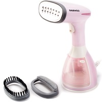 Aparat de calcat vertical cu abur Daewoo DGS1500PK, 1500 W, 280 ml, Abur 60 gr/min, Alb/Roz