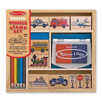 Set de stampile Vehicule Melissa and Doug Set de stampile Vehicule Melissa and Doug