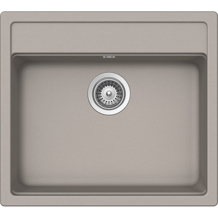 Chiuveta granit Schock Nemo N-100 Beton Cristalite 570 x 510 mm, adancime cuva 180 mm, universala, montare pe blat
