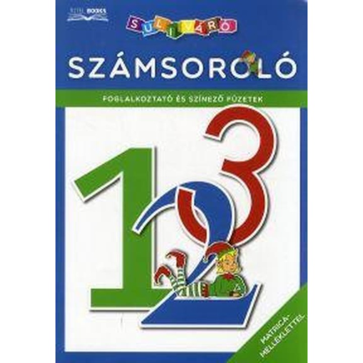Számsoroló - Foglalkoztató és színező füzetek - Matrica-melléklettel