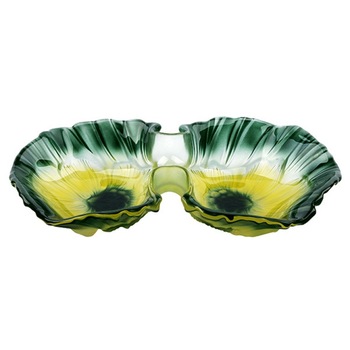 Platou Waltherglas, Miranda 1400275, Sticla, 33 cm, Verde Platou Waltherglas, Miranda 1400275, Sticla, 33 cm, Verde