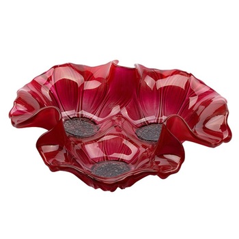 Platou Waltherglas, Susanna 1400164, Sticla, 28 cm, Rosu Platou Waltherglas, Susanna 1400164, Sticla, 28 cm, Rosu